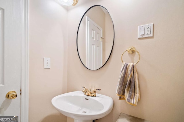 bathroom with a sink