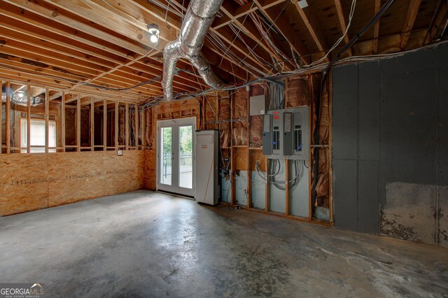 135 Magnolia Dr, Oxford, GA 30054 - interior space with electric panel and concrete flooring