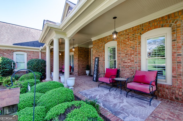1340 Traditions Way, Jefferson, GA 30549 - view of covered porch