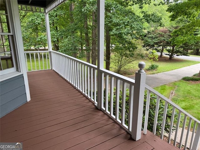 5307 Red Rock Trce, Powder Springs, GA 30127 - view of deck