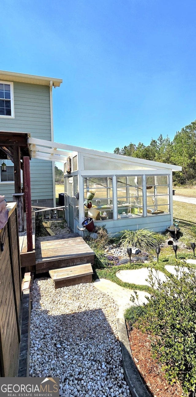 view of back of property