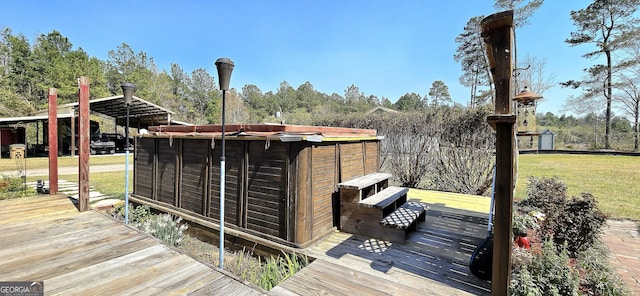 view of wooden terrace