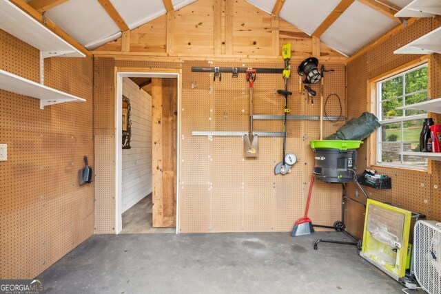 view of storage