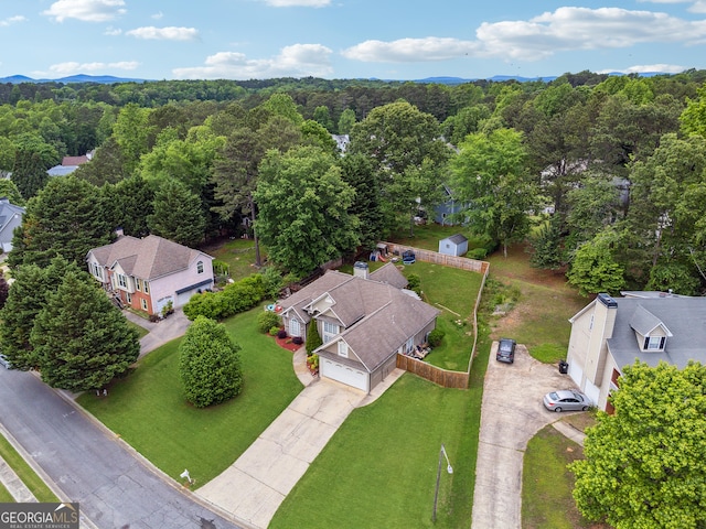 1020 Regency Dr, Acworth, GA 30102 - aerial view of a heavily wooded area