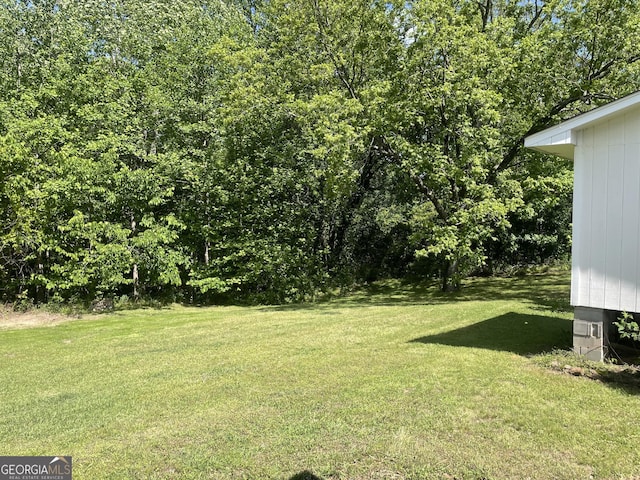 view of green lawn