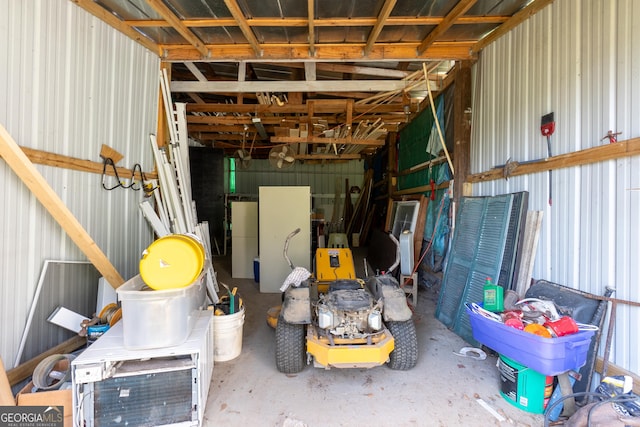 144 Bryant Rd, Cordele, GA 31015 - storage room featuring a garage