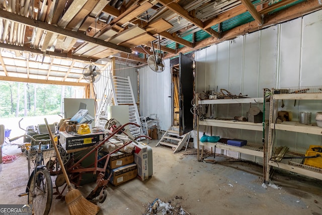 144 Bryant Rd, Cordele, GA 31015 - miscellaneous room with unfinished concrete floors
