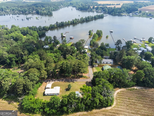 144 Bryant Rd, Cordele, GA 31015 - aerial view of property and surrounding area with a nearby body of water
