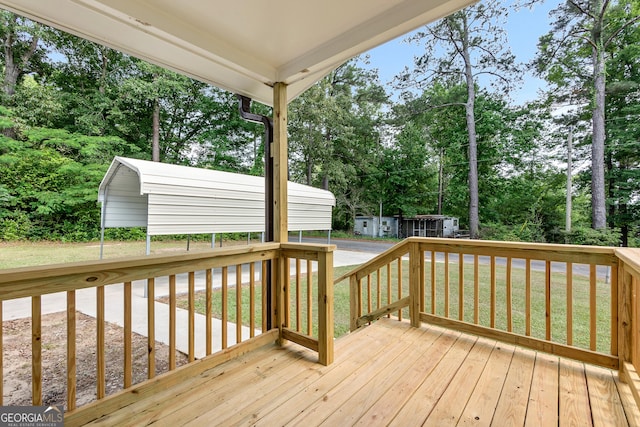 144 Bryant Rd, Cordele, GA 31015 - deck with view of scattered trees and a yard