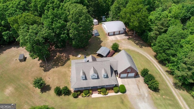 view from above of property