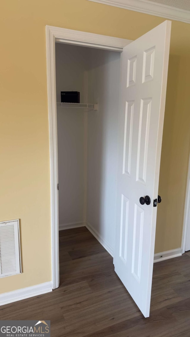 138 Tamara Ct, Athens, GA 30606 - hallway featuring dark wood-style flooring and baseboards