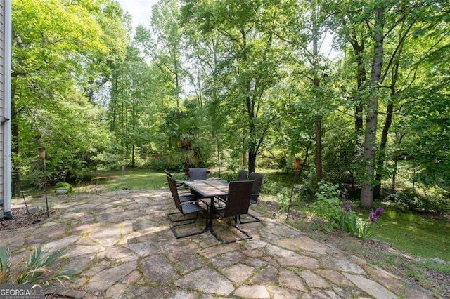 3705 Rolling Creek Dr, Buford, GA 30519 - view of patio / terrace featuring outdoor dining space