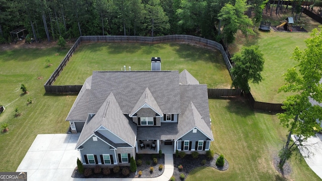 view of subject property