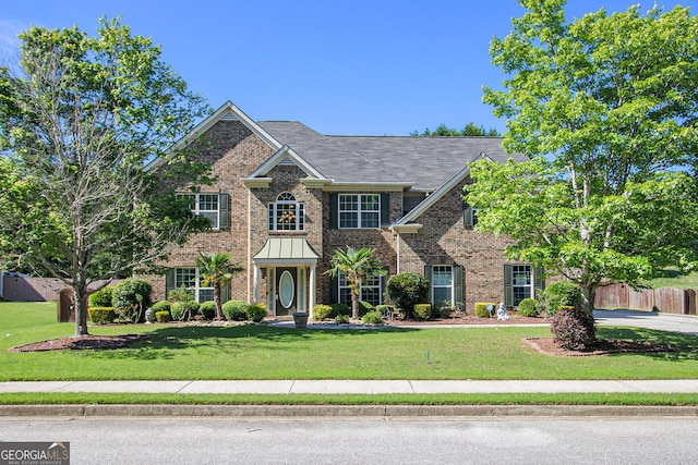 4765 Smokestone Dr, Douglasville, GA 30135 - colonial-style house with brick siding