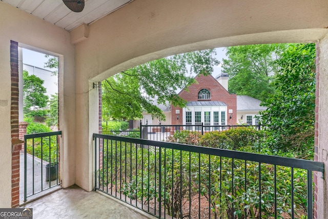 3636 Habersham Rd NW Unit 2101, Atlanta, GA 30305 - balcony featuring ceiling fan