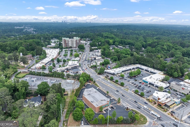 3636 Habersham Rd NW Unit 2101, Atlanta, GA 30305 - drone / aerial view of a forest and a main thoroughfare