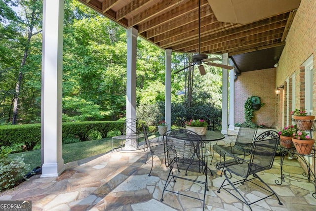 view of patio / terrace featuring outdoor dining space