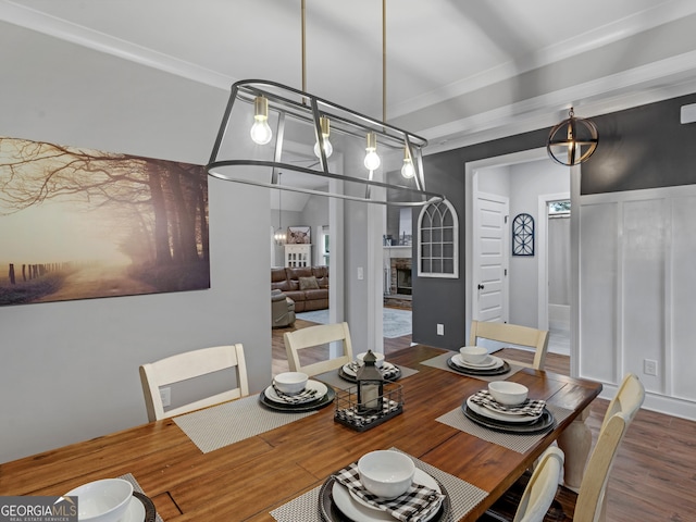 111 Walnut Ln, Williamson, GA 30292 - dining room with wood finished floors