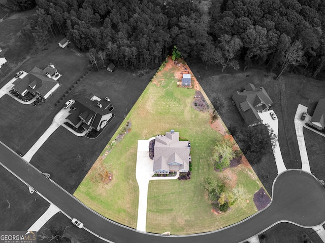 111 Walnut Ln, Williamson, GA 30292 - bird's eye view of a heavily wooded area