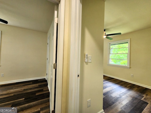 188 Oak Dr, Atlanta, GA 30354 - hall with dark wood-style floors and baseboards
