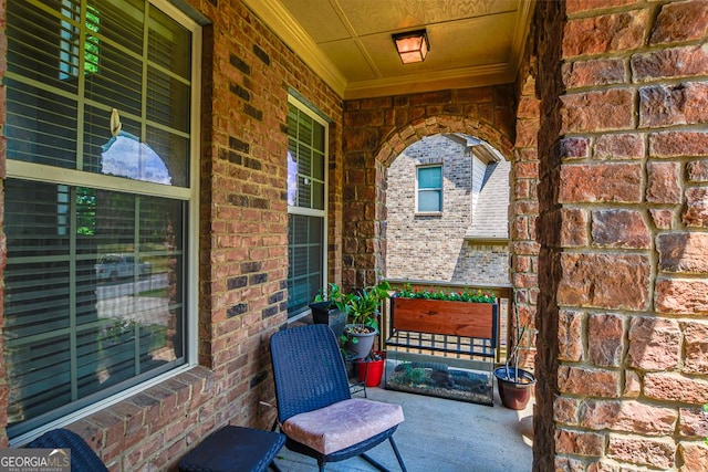 view of patio / terrace with a porch