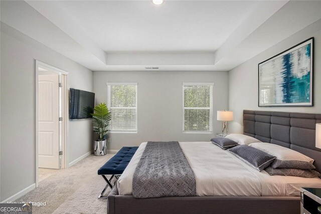 458 Ajo Way, Dallas, GA 30157 - carpeted bedroom featuring a raised ceiling