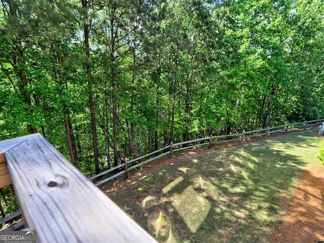 view of fenced backyard