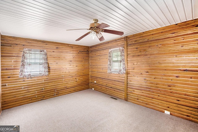 1795 Hutcheson Ferry Rd, Whitesburg, GA 30185 - empty room with carpet floors and a ceiling fan