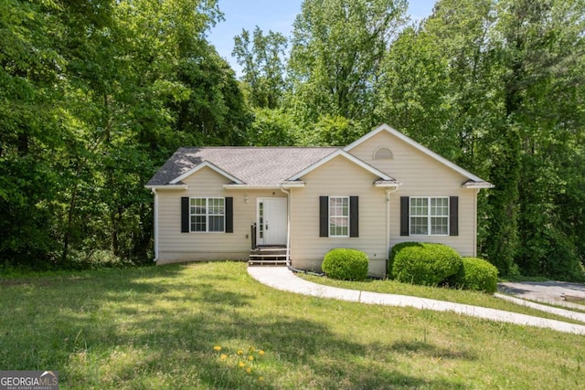 175 Hearth Way, Fairburn, GA 30213 - single story home featuring a front lawn