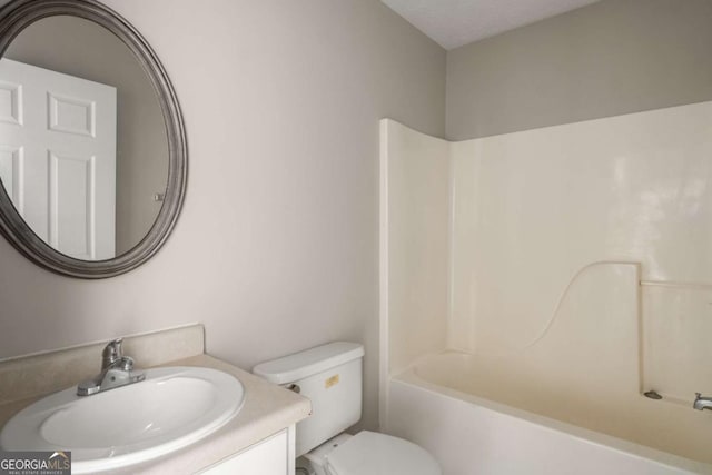 175 Hearth Way, Fairburn, GA 30213 - full bathroom featuring vanity, toilet, and  shower combination
