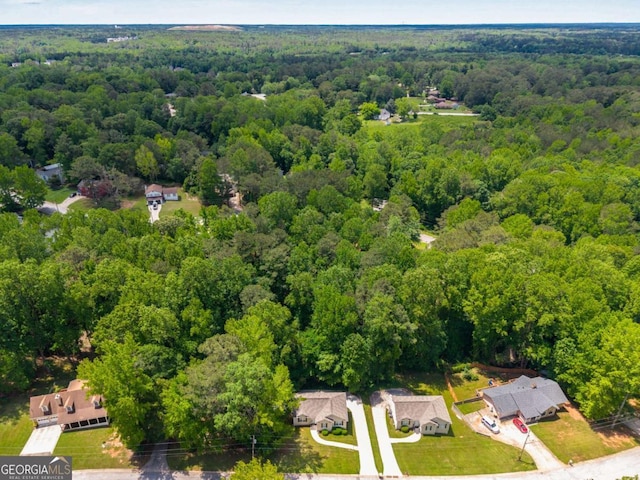 175 Hearth Way, Fairburn, GA 30213 - aerial view of a heavily wooded area