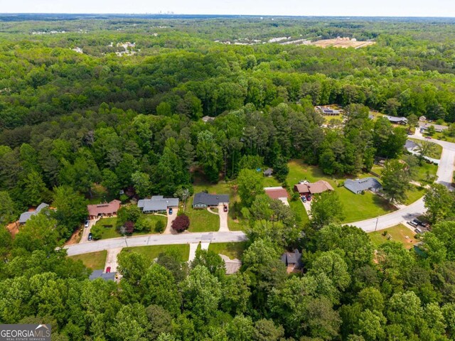 175 Hearth Way, Fairburn, GA 30213 - drone / aerial view of a heavily wooded area