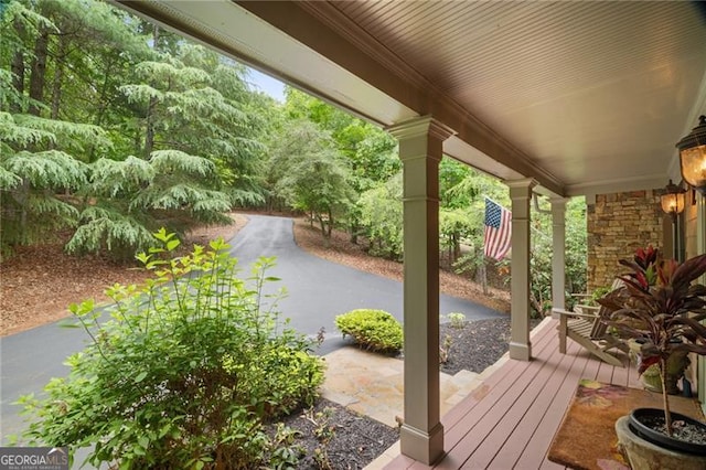 15 Sconti Knoll Dr, Jasper, GA 30143 - wooden terrace with a porch