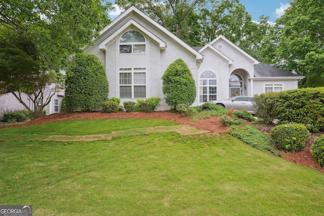 132 Eagles Club Dr, Stockbridge, GA 30281 - view of front of property featuring a front yard and stucco siding