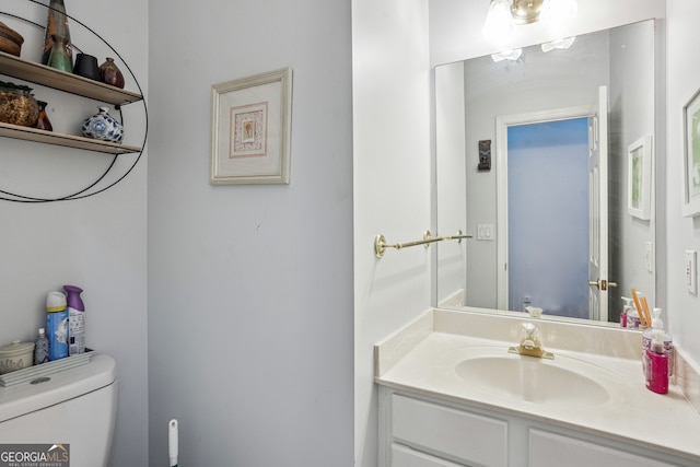 132 Eagles Club Dr, Stockbridge, GA 30281 - bathroom featuring toilet and vanity