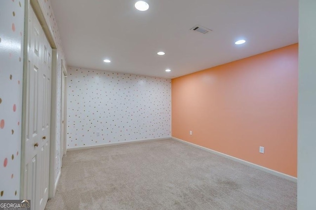 7511 Biltmore Ln, Douglasville, GA 30135 - carpeted empty room featuring recessed lighting and baseboards