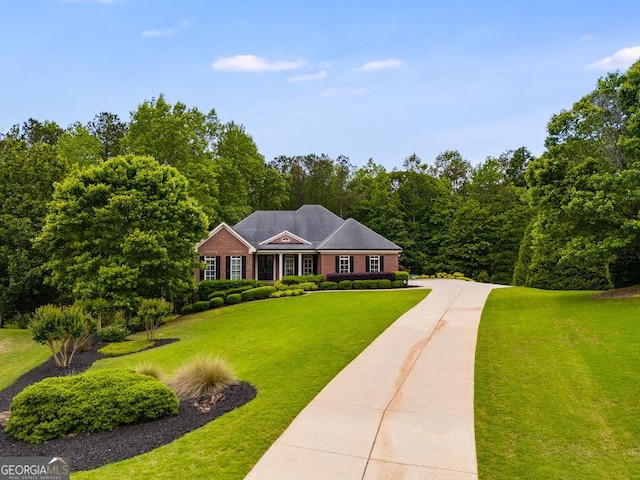7511 Biltmore Ln, Douglasville, GA 30135 - view of front of home featuring a front yard and concrete driveway