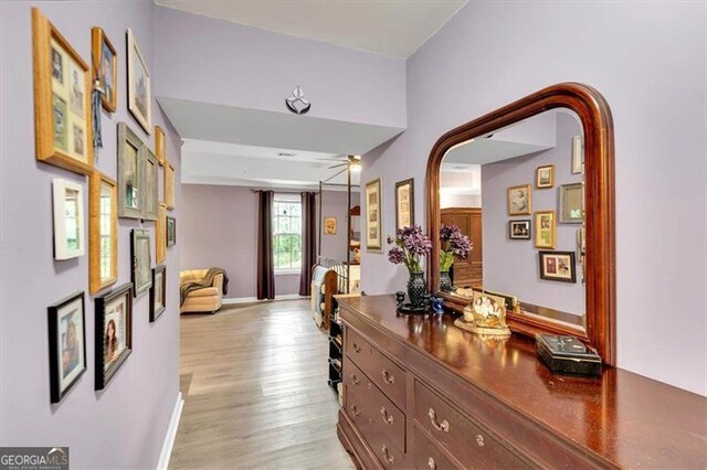 10 Bayberry Ct, Acworth, GA 30101 - hallway with light wood-style flooring and baseboards