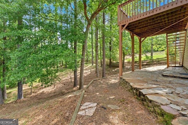 10 Bayberry Ct, Acworth, GA 30101 - view of yard with a deck and a patio area