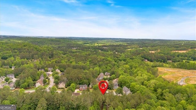 10 Bayberry Ct, Acworth, GA 30101 - aerial view of property and surrounding area with a forest