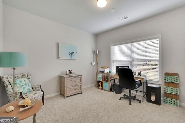 4050 Pleasant Woods Dr, Cumming, GA 30028 - carpeted home office featuring baseboards