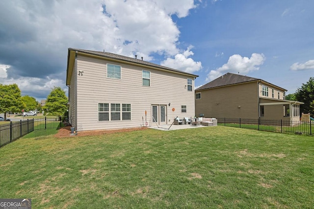4050 Pleasant Woods Dr, Cumming, GA 30028 - rear view of property featuring outdoor lounge area and a patio