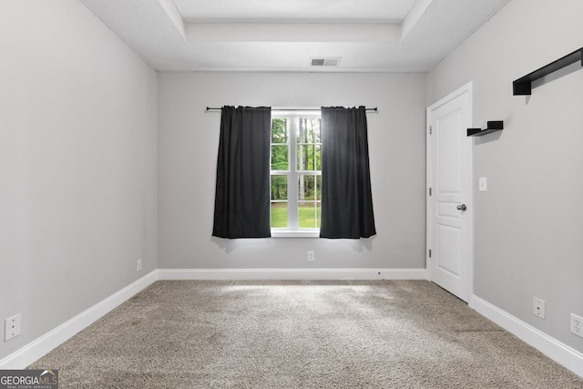 84 Creekside Ct, Zebulon, GA 30295 - carpeted empty room with a tray ceiling and baseboards