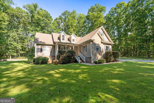 84 Creekside Ct, Zebulon, GA 30295 - view of front of house featuring a front yard and brick siding