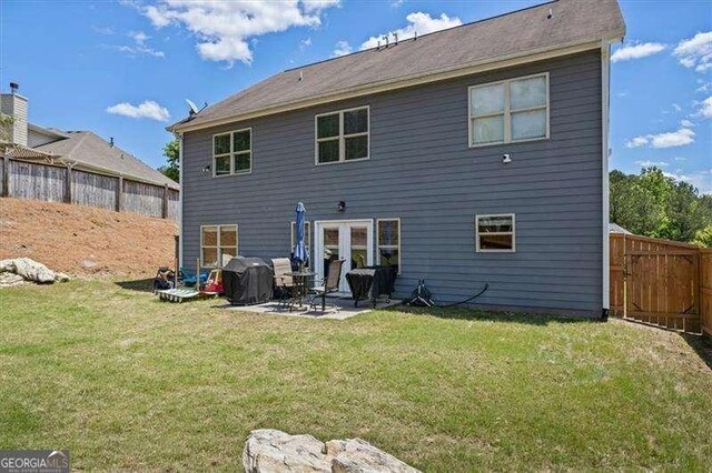 380 Longwood Pl, Dallas, GA 30132 - back of property featuring a patio area and french doors