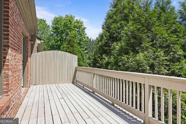 view of deck