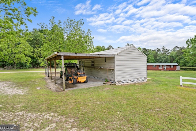 233 Clark Rd, Midville, GA 30441 - view of outdoor structure featuring a detached carport