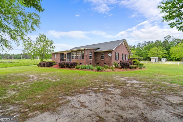233 Clark Rd, Midville, GA 30441 - view of property exterior with brick siding and crawl space