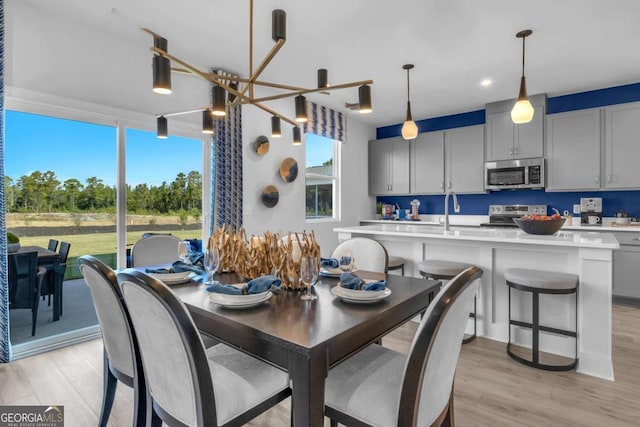 508 Regency Trl, Acworth, GA 30102 - dining room featuring light wood finished floors and recessed lighting