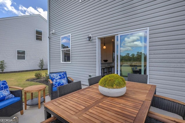 508 Regency Trl, Acworth, GA 30102 - view of patio / terrace featuring outdoor dining area